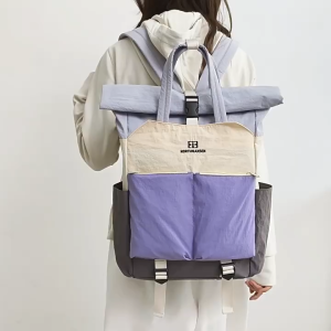 OOKAS Bag For Woman Backpack Waterproof Color Block Large Capacity Laptop School Travel Daypack