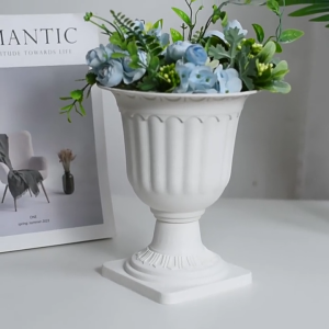 กระถางพลาสติกโรมันจัดดอกไม้สินค้าพร้อมส่ง