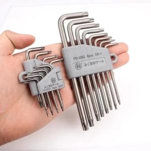 Bộ Cờ Lê Lục Giác 8 Trong 1 T5-T40 CR-V Star Key Torx Với Hộp Đựng Để Sửa Chữa Kim Loại