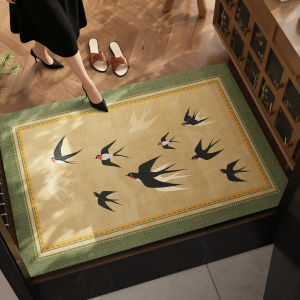 Absorbent Fast Drying Trimable Non-slip Retro Brown Doormat