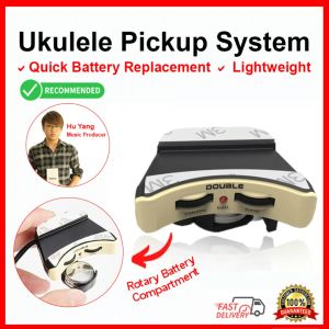 DOUBLE (A1U) Ukulele Pick Up System (for 21 23 26 30 Inch 寸 - Soprano Concert Tenor Baritone Ukulele) 烏克麗麗尤克里里