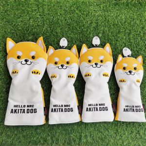 Cute Shiba Inu Golf Club Head Cover One Wood Hat Cover Iron Wood Head Cover Mens Putt Putter Cover Wooden Stick Cover