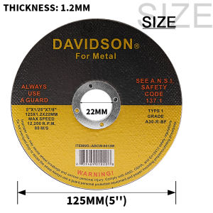 5-10pcs 125mm Metal Cutting Disc Mini Cut Off Wheel 5 Inch Resin Saw Blade Metal Wood Stainless Steel Cutting For Angle Grinder