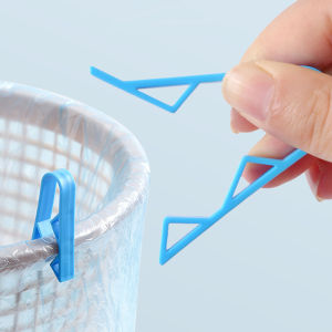 【Free Shipping】2Pcs Rubbish Waste Bins Side Holder Clip Garbage Basket Clamp Trash Bag Securing Clips