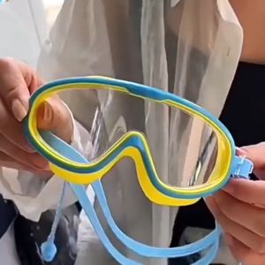 Mamibayi Kacamata Renang Anak Anti Fog Uv Kacamata+Penutup Telinga Laki Dan Perempuan Anak