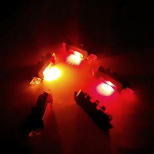 Đèn báo hiệu gắn đuôi xe đạp 5 bóng LED có cổng sạc USB nhiều màu sắc - đèn chiếu hậu xe đạp thể thao - Hãng dododios