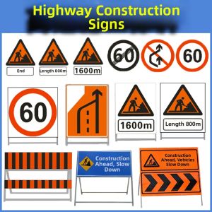 XSLANG | Construction Warning Traffic Sign Redirect Speed Limit Reflective