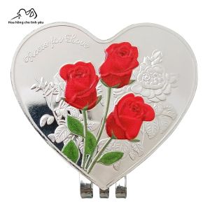 Dụng Cụ Đánh Dấu Gôn GVOVLVF Có Kẹp Mũ Từ Tính Thiết Kế Hình Hoa Hồng Phụ Kiện Chơi Gôn Quà Tặng Cho Người Chơi