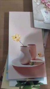 Hiasan Gambar Dinding Interior Tema Bunga Gerbera! Ukuran 15x30cm dan 20x40cm MURAL - 061