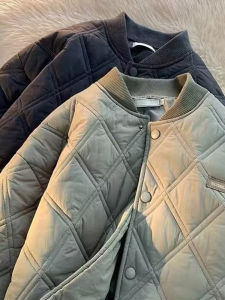 Áo Khoác Cotton Dày Ấm Áp Mùa Đông Cho Nam Áo Khoác Bóng Chày Cổ Điển Phong Cách Mỹ Áo Khoác Cotton Thường Ngày Cho Cặp Đôi Thời Trang