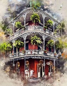 Kayou | 1000 Pcs French Quarter in New Orleans Puzzle Home Decor Adults Puzzle Games Family Fun Floor Puzzles Educational Toys for Kids