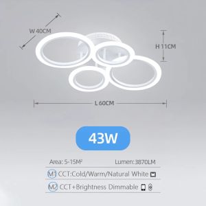 IRALAN Ceiling Chandelier LED Lustre Lighting Nordic Home Decor Items Pendant Light Living Room Bedroom Hotel Ceiling Lamps