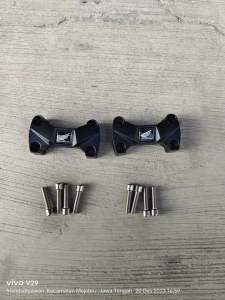 Riser klem stang honda cb 150 r led k15 pnp shockbreaker depan ninja r rr