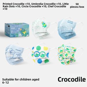 Disposable Independent Packaging Cute Cartoon Print Kids Mask