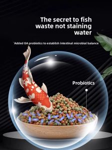 MONLEYTA | Small Particle Fish Food German Koi Fish Feed Goldfish观赏鱼 Special Home Use Fish Meal Dwarf Carp