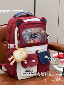 Large Capacity Tote Bag Womens Transparent Kitty Shoulder Bag Slant Cross Bag Cute Color Collision Korean Style Casual Bag