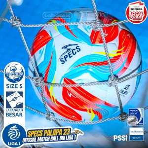 PREMIUM Bola Specs Palapa BRI Liga 1 Sepakbola Size 5 Ball Kaki Sepak