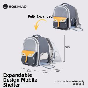 BOSIMAO | Portable Double-shoulder Pet Carrier Backpack Large Capacity