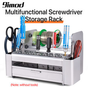 9IMOD Multifunctional Screwdriver Storage Rack Holder Desktop Stand for Hex & Cross Screw Drivers RC Repair Tools Organizer Kit