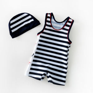 New 2025 Childrens One-Piece Swimsuit Boys Baby Toddler Kids Swimming Suits Thermal Spring Nylon Fabric Sport Fitness Fans Gear