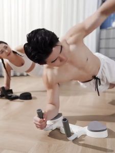 Multifunctional Plank Support and Push-up Bracket with Timer LED Display Abdominal Muscle Training Device Non-slip