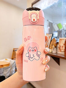 Smart Temperature Display Insulated Straw Cup High Aesthetic Value Childrens Water Bottle Kindergarten School Special Water Jug