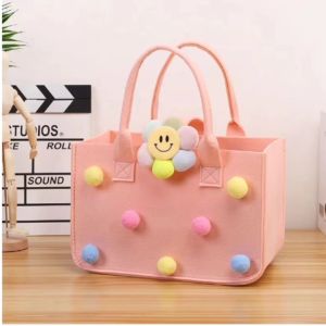 สินค้าพร้อมส่งพับได้ถุงเก็บของกระเป๋าแฟชั่น รูปแบบเด็ดพระจันทร์ สูง 34.5 ครั้ง ที่ถูกเสริมจากส่วนหนึ่งของกระเป๋าของตัวเอง