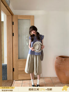 Hello Canon Elastic Waist Wide Leg Short Pants Women Summer 2025 New Small Size Narrow Edge Casual Five-Quarter Pants