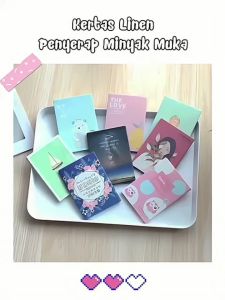 Gratis Semua - Kertas Minyak Wajah 50 Pcs / Kertas Linen Tissue Penyerap Minyak Wajah isi 50Pcs / Kertas Menyerap Minyak Muka