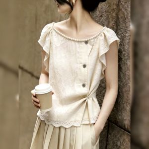 French Elegant Beautiful Womens Tops