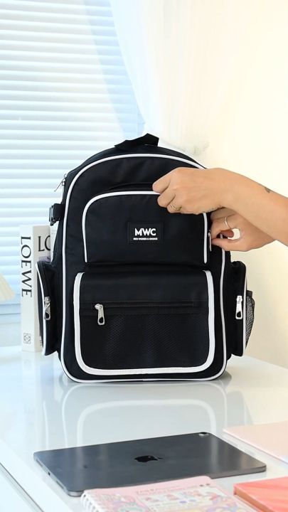 Balo Vải Thời Trang MWC Chống Nước Đựng Laptop Đồ Dùng Cá Nhân Siêu Tiện Ích BALO- 1101