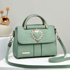 Fashionable Pure Color Embossed Ladies Handbag Tianyuan Casual Crossbody Shoulder Bag Soft PU Leather Medium Size Square Bag