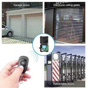 Kebidumei | 433MHz DC 12V 1CH Relay Module Receiver EV1527 Wireless Remote Control Switch for Garage Gate Motor Light Lamp DIY