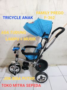 Sepeda Roda Tiga Untuk Anak Family Amigos F-363 - Dengan Musik Dan Lampu
