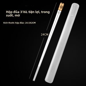HANXIAO | Đũa Inox 316L Chất Lượng Thực Phẩm Có Hộp Đựng