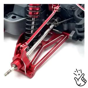 Lengan Swing belakang untuk Hyper GO MJX 1/10 10208 OP aksesori Metal Upgrade Parts Kit Rc Model Crawler kereta lori Buggy