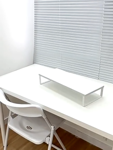 Wooden Monitor Stand Office Computer Monitor Riser Computer Monitor Holder Desktop Storage Rack