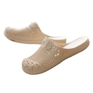 Anti-Slip Cover-Up Slippers Womens Summer Fashionable Indoor Home Shoes Elderly Comfortable Half Slippers Slip-On Sandals