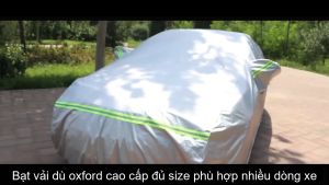 Bạt phủ ô tô 3 lớp vải dù oxford cao cấp áo trùm che phủ xe hơi bạc phủ xe chống nóngmưabụi chùm phủ ô tô bảo vệ oto xe hơi để ngoài trời bat che phu oto