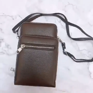 กระเป๋าผู้ชายหนัง PU สั่งทำ กระเป๋าสะพายไหล่ของผู้ชาย กระเป๋าผู้ชาย กระเป๋าสะพายข้างแบบลำลองของผู้ชาย แผนกที่ชัดเจน ความจุขนาดใหญ่