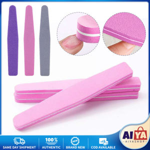 ★Same Day Shipping★ 10pcs/lot Rhombus Halfmoon Double Side Nail Files Buffer 100 180 Polishing Grinding Manicure Pedicure Nail Buffers File Tools