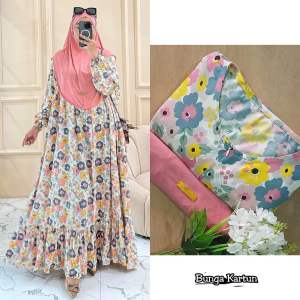 ANDARA GAMIS SET HIJAB BERGO RAYON DIAMOND PREMUM TERMURAH