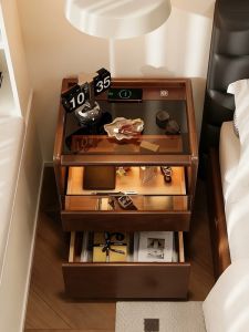OYIla | Smart Bedroom Bedside Cabinet Multifunctional Shelf