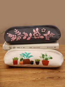 Túi Đựng Đồ Thủ Công DIY Thêu Cổ Điển Có Khóa Kéo Túi Đựng Mỹ Phẩm Túi Đựng Trang Sức Túi Đựng Bút Cho Học Sinh Túi Vải Thêu