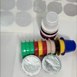 60PCS Plastic Mix Colors Nespresso Disposable Capsules 60PCS Aluminum Pods Stickers Capsules Seals Coffeeware Accessory