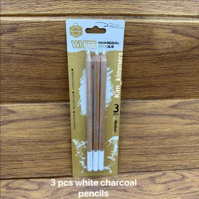 Charcoal Pencil Kit Set with art eraser charcoal pencil white