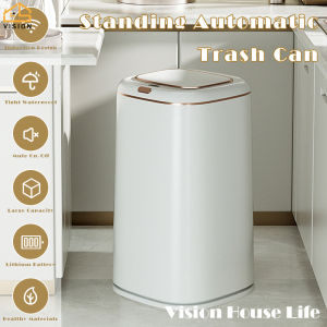 Vision 35L/40L Floor-standing Intelligent Induction Trash Can Kitchen Automatic Garbage Can Household Touchless Smart Dust Bin Large Capacity Contact Free Rubbish Bin Smart Sensor Sorting Bin