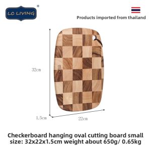 LC LIVING | Non-Toxic Non-Wax Cutting Board for Home Fruit Cutting