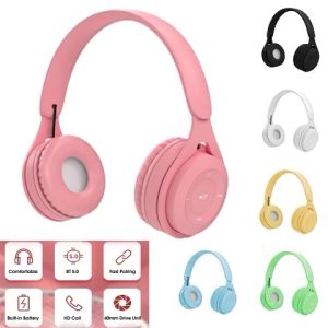 Y-08 Macaron Wireless Bluetooth HiFi Stereo Over Ear Headphone Headset With Microphone