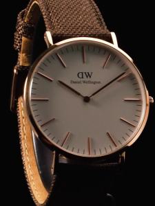 Daniel Wellington Classic Canvas 40mm - Men Watch Stainless Steel Fabric Strap DW Official Authentic Original